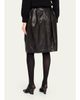 Toteme Short Sculptural Leather Skirt - 3