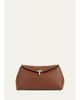 Toteme T-Lock Soft Textured Palmellato Leather Clutch - 1