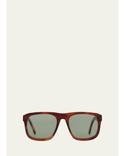 Toteme The Navigator Acetate Square Sunglasses