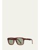 Toteme The Navigator Acetate Square Sunglasses - 2