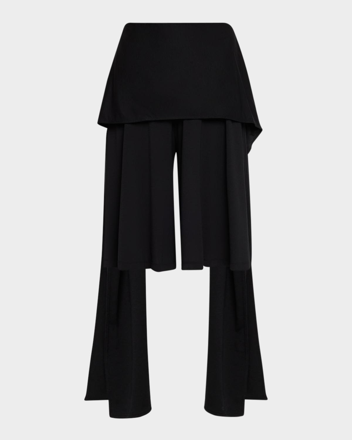 Toteme Tie Waist Jersey Culotte Pants