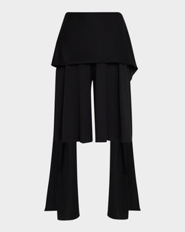 Toteme Tie Waist Jersey Culotte Pants