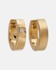 Toteme Toteme 18kt gold hoop earrings with diamond - 1