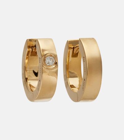 Toteme Toteme 18kt gold hoop earrings with diamond