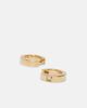 Toteme Toteme 18kt gold hoop earrings with diamond - 2