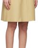 TOTEME TOTEME Beige A-line Leather Miniskirt - 2