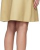 TOTEME TOTEME Beige A-line Leather Miniskirt - 3