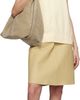 TOTEME TOTEME Beige A-line Leather Miniskirt - 4