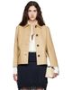 TOTEME TOTEME Beige Bonded Leather Jacket - 1