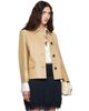 TOTEME TOTEME Beige Bonded Leather Jacket - 2