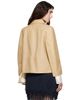 TOTEME TOTEME Beige Bonded Leather Jacket - 3