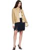 TOTEME TOTEME Beige Bonded Leather Jacket - 4