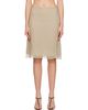 TOTEME TOTEME Beige Chiffon Slip Midi Skirt - 1