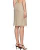 TOTEME TOTEME Beige Chiffon Slip Midi Skirt - 3