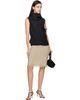 TOTEME TOTEME Beige Chiffon Slip Midi Skirt - 4