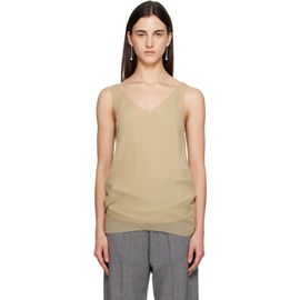 TOTEME TOTEME Beige Chiffon Slip Top