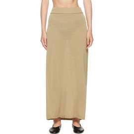 TOTEME TOTEME Beige Long Knit Maxi Skirt