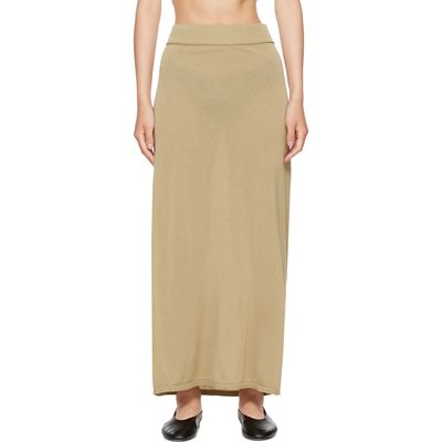 TOTEME TOTEME Beige Long Knit Maxi Skirt