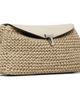 TOTEME TOTEME Beige Mini T-Lock Woven-Leather Clutch - 2