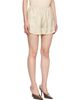 TOTEME TOTEME Beige Monogram Silk PJ Shorts - 2