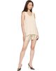 TOTEME TOTEME Beige Monogram Silk PJ Shorts - 4