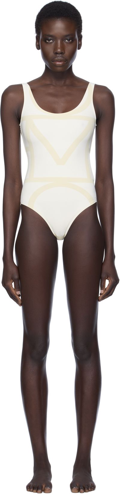 TOTEME TOTEME Beige Monogram Swimsuit