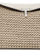 TOTEME TOTEME Beige T-Lock Woven-Leather Clutch - 1