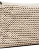 TOTEME TOTEME Beige T-Lock Woven-Leather Clutch - 3