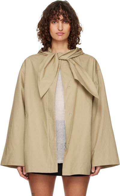 TOTEME TOTEME Beige Technical Scarf Jacket