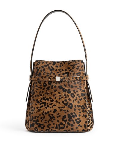 Toteme Toteme Belted Calf Hair Bucket Bag