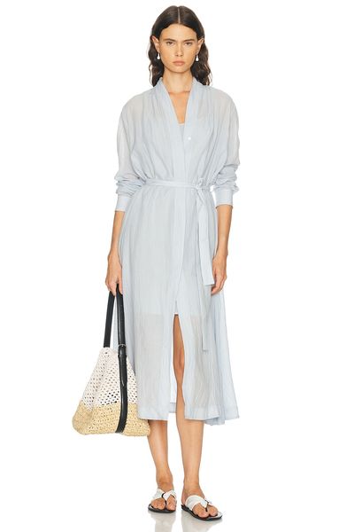Toteme Toteme Belted Cotton Voile Dress