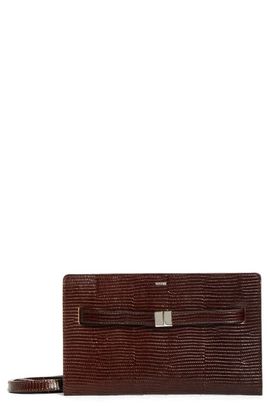 TOTEME TOTEME Belted Lizard Embossed Crossbody Bag