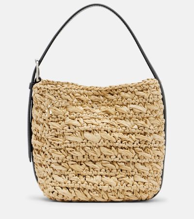 Toteme Toteme Belted Small raffia top-handle bag