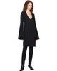 TOTEME TOTEME Black Bell-Sleeve Minidress - 4