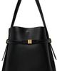 TOTEME TOTEME Black Belted Leather Bucket Bag - 1