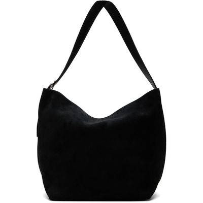 TOTEME TOTEME Black Belted Suede Medium Tote
