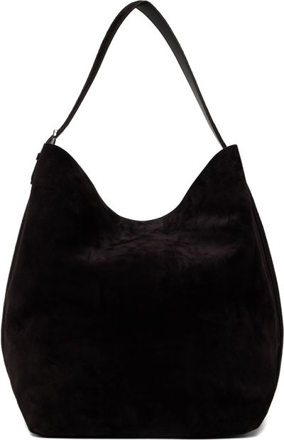 TOTEME TOTEME Black Belted Suede Tote