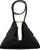 TOTEME TOTEME Black Bevel Satin Wristlet Clutch - 1