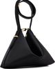 TOTEME TOTEME Black Bevel Satin Wristlet Clutch - 3