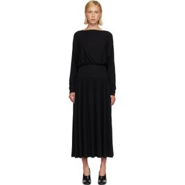 TOTEME TOTEME Black Boatneck Jersey Maxi Dress
