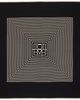 TOTEME TOTEME Black Centered Monogram Silk Scarf - 1