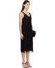 TOTEME TOTEME Black Chiffon Slip Midi Dress - 2