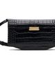 TOTEME TOTEME Black Clip Croco-Embossed Bag - 1