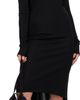 TOTEME TOTEME Black Cocoon Cape Midi Dress - 4