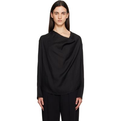 TOTEME TOTEME Black Cowl Blouse