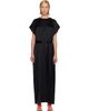 TOTEME TOTEME Black Crew Satin Maxi Dress - 1