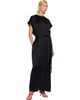 TOTEME TOTEME Black Crew Satin Maxi Dress - 4