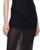 TOTEME TOTEME Black Crinkled Scoop Neck Midi Dress - 4
