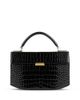 Toteme Toteme Black Croco Embossed Leather Box Bag - 1