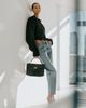Toteme Toteme Black Croco Embossed Leather Box Bag - 2